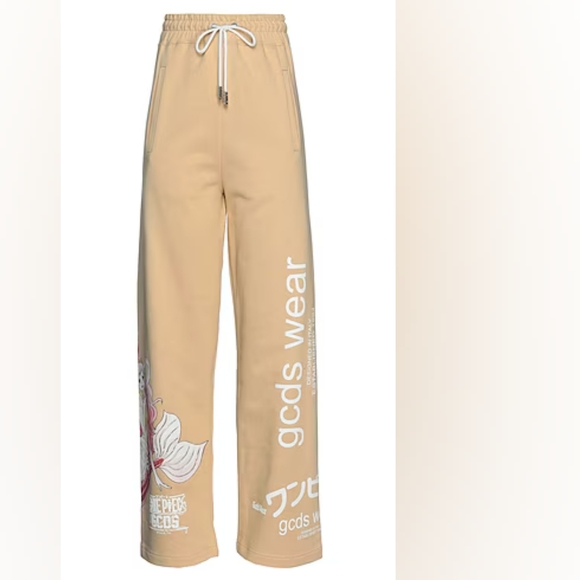 Tan Graphic Sweatpants